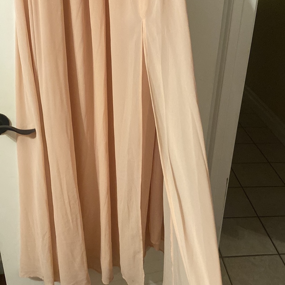 Lulus Heavenly Hues Blush Maxi Dress Gown - Picture 8 of 13